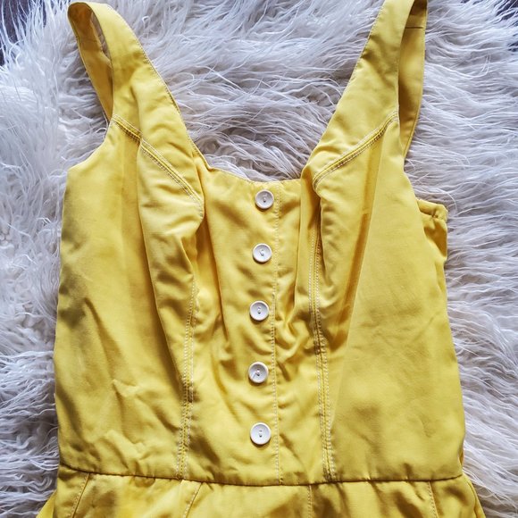 vintage 1950s yellow skirt bathing suit by Catalina - Picture 7 of 11